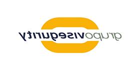 A yellow oval outline with 'Grupo Visegurity' grey and black text in the centre